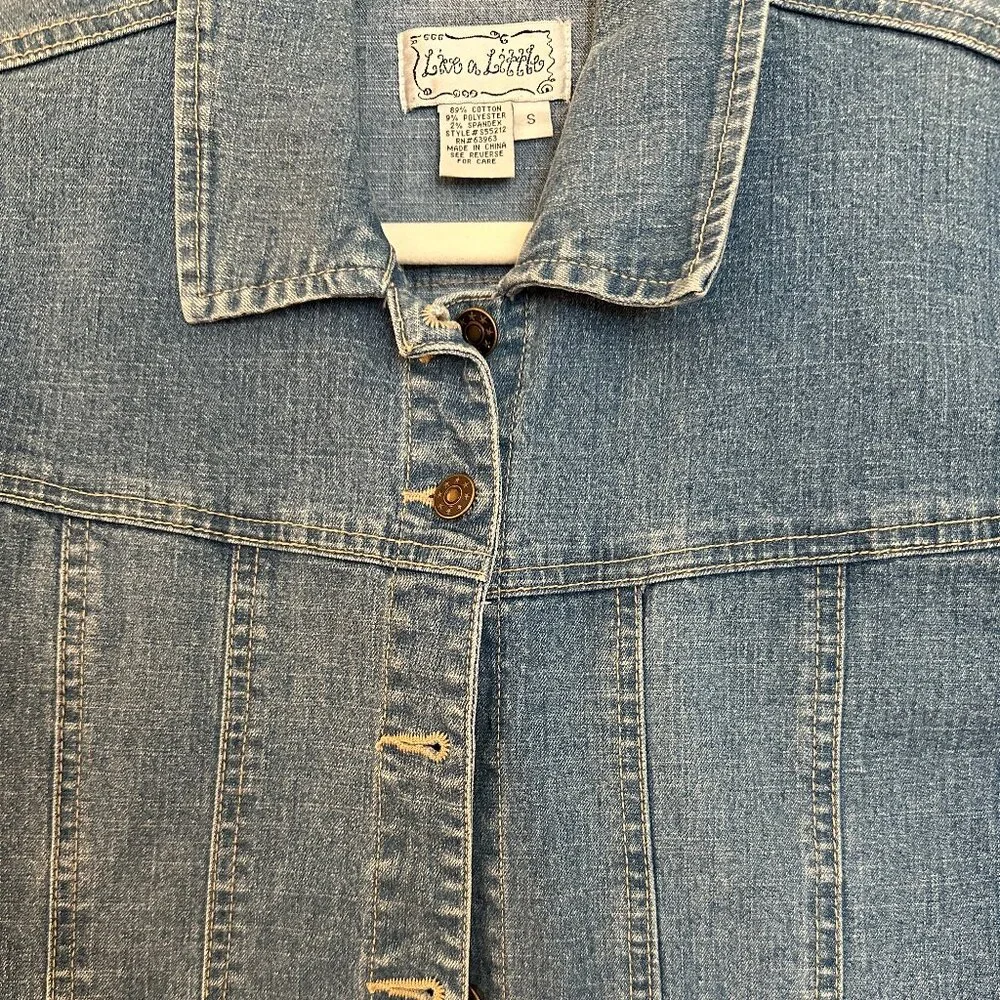 Live a Little Jean Jacket - Picture 3 of 4